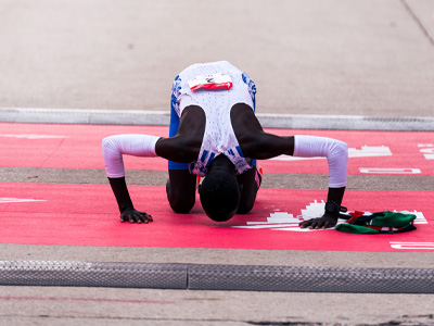 Kelvin Kiptum set a new world record in Chicago in 2023